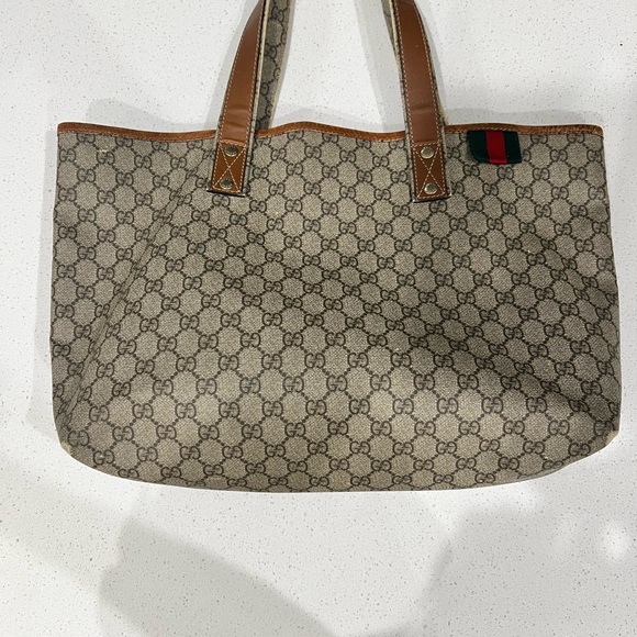 Gucci Beige and Brown Tote Bag - Picture 1 of 11